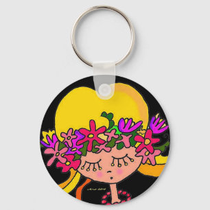 Chaveiro Arte popular ucraniana da menina por Vera Trembach