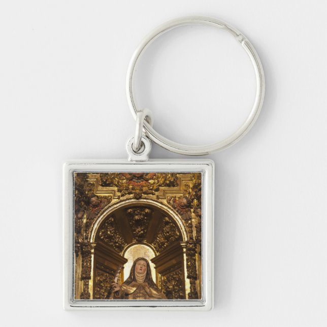 Chaveiro Arte religiosa representando Papais noeis Teresa (Frente)