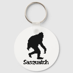 Chaveiro Arte Sasquatch do pixel