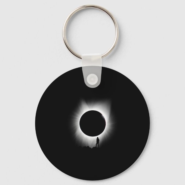 Chaveiro Arte Solar Eclipse 2024 Art Solar Eclipse Art (Frente)
