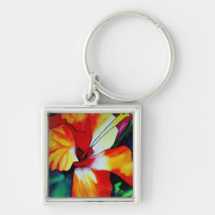 Chaveiro Arte tropical da aguarela da flor do hibiscus