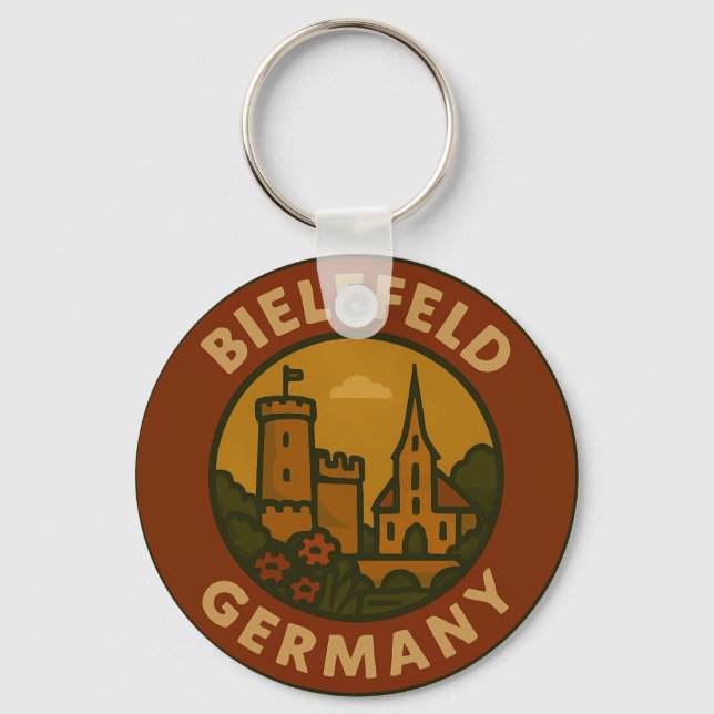 Chaveiro Arte Vintage Bielefeld Alemanha (Frente)