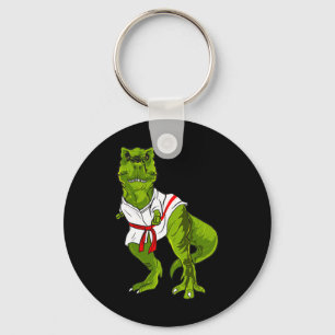 Chaveiro Artes Marciais de Dinossauro Ninja Engraçado Judô 