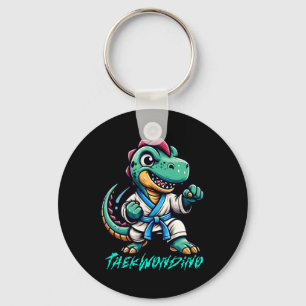 Chaveiro Artes Marciais Engraçadas Karate Taekwondo Dino An