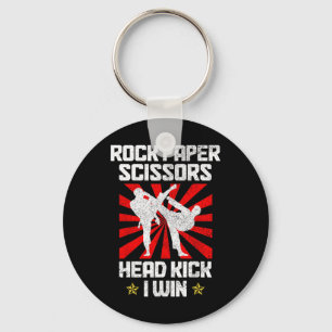 Chaveiro Artes Marciais - Tesoura de Papel de Rock Taekwond