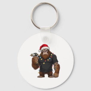 Chaveiro Artista de Tatuagem de Pé Grande Sasquatch Natal