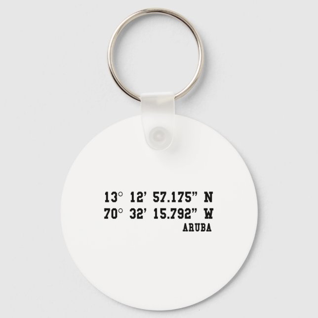 Chaveiro Aru Coordinates Design Férias de Verão Caribe I (Frente)