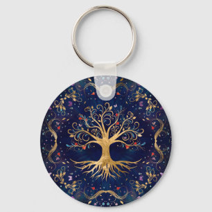 Chaveiro Árvore Colorida da Vida - Yggdrasil