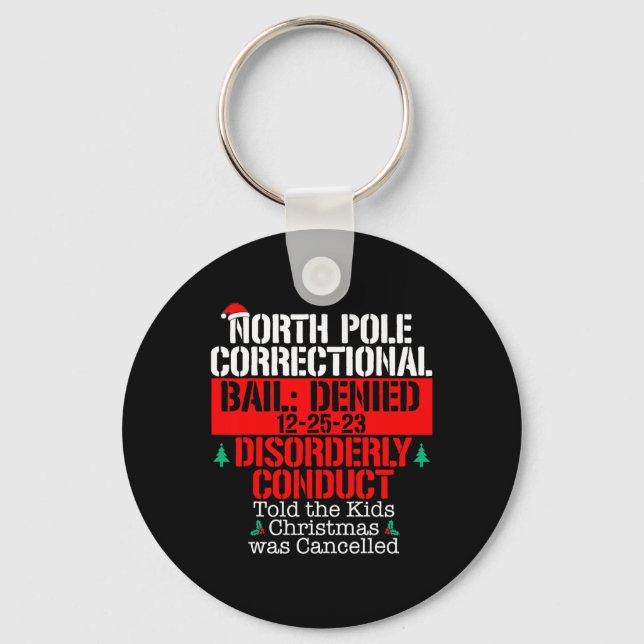 Chaveiro Árvore Correcional do Polo Norte - Xmas Cancelado  (Frente)