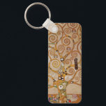 Chaveiro Árvore da vida de Gustav Klimt, Stylized Art Nouve<br><div class="desc">Tree of Life (1905-1911), por Gustav Klimt. A Árvore da Vida é uma pintura antiga de Art Nouveau que apresenta a árvore do conhecimento que põe em causa o pássaro negro da presa, símbolo da morte. O ciclo de vida normal, tal como foi entendido por Freud e Klimt. O Stoclet...</div>