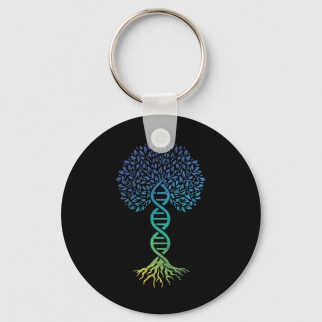Chaveiro Árvore da Vida Dna Science Genetics Earth Day (Frente)