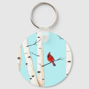 Chaveiro Árvore de Birch Cardinal