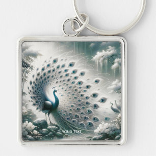 Chaveiro Árvore de Chuva de Peacock Cuja Fantasia