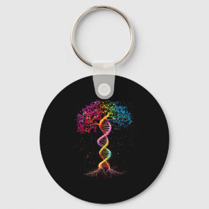 Chaveiro Árvore de DNA da genética biologia vida espaço ext