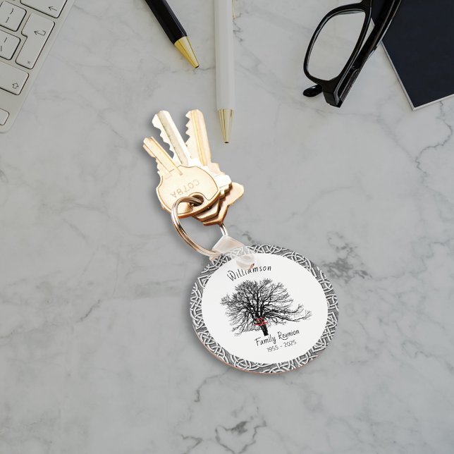 Chaveiro Árvore de Manutenção de Reunião Familiar | Silver  (Criador carregado)