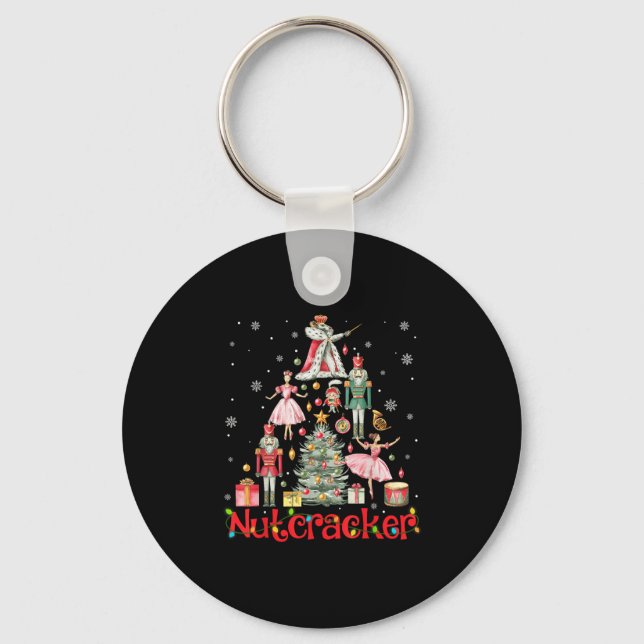 Chaveiro Árvore de Natal 2024, Esquadrão Nutcracker Engraça (Frente)