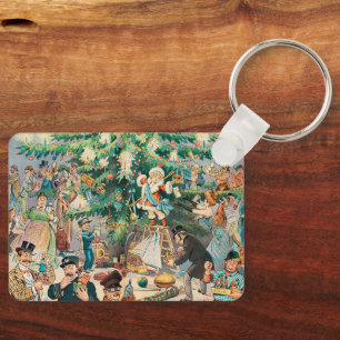 Chaveiro Árvore de Natal de Vintage Illustration Puck, 1902