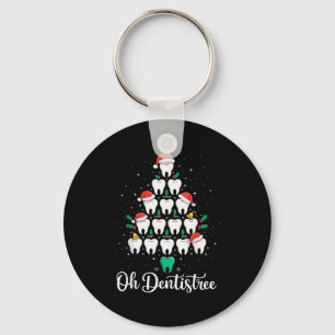 Chaveiro Árvore de Natal Dentista Natalino Dentista Engraça