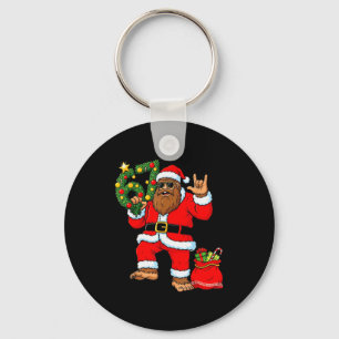 Chaveiro Árvore de Natal do Papai Noel Pé Grande Sasquatch 