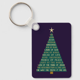 Chaveiro Árvore de Natal dos Nomes de Jesus