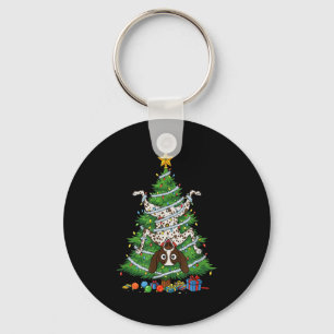 Chaveiro Árvore de Natal engraçada do cão Inter de Pointer