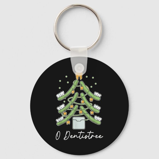Chaveiro Árvore de Natal Escova de Dentes Dentistree Divert (Frente)