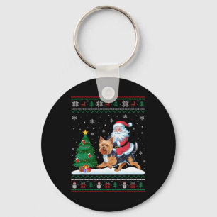 Chaveiro Árvore de Natal Feia Luzes de Natal Papais noeis d