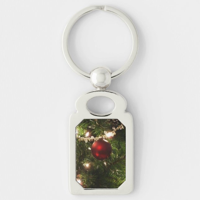 Chaveiro Árvore de Natal I Feriado Verde Bonito e Vermelho (Frente)