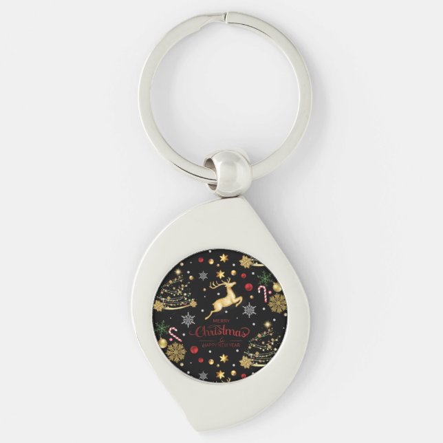 Chaveiro Árvore de Natal Red Merry (Frente)