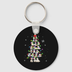 Chaveiro Árvore de Natal Westie Cachorro Luz da Árvore de N