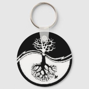 CHAVEIRO ÁRVORE DO RECICLAR YIN YANG