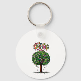 Chaveiro Árvore Florindo na Primavera Gráfica Artística