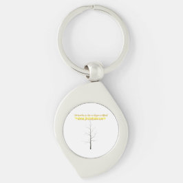 Chaveiro Árvore Genealógica Personalizada: Arte Minimalista