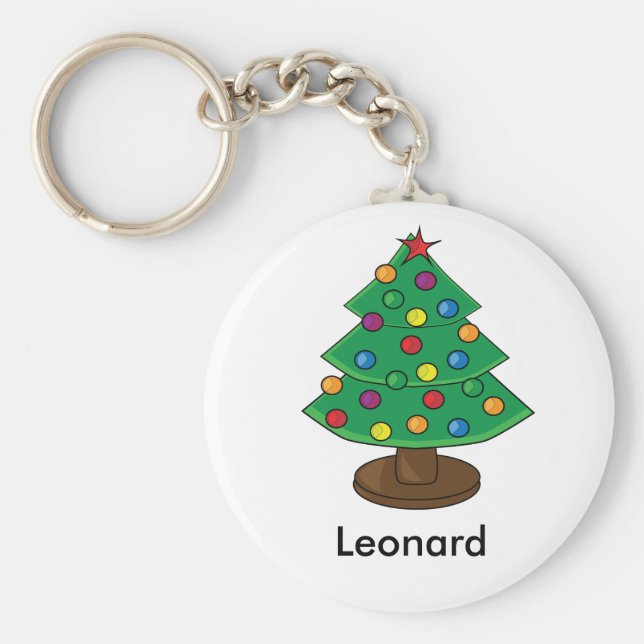 Chaveiro Árvore natalícia de três níveis (Frente)