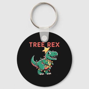 Chaveiro Árvore Rex Suéter de Natal Feio Dinossauro Natal