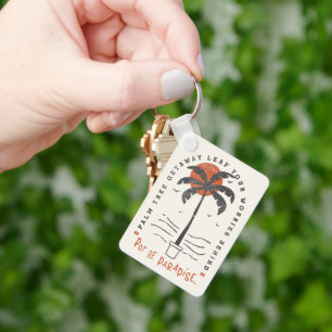 Chaveiro Árvore Tropical Palm Beach Vibes Summer Sun Retro