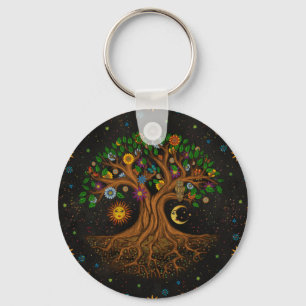 Chaveiro Árvore Whimsical da Vida - Yggdrasil