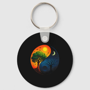 Chaveiro Árvore Yin Yang - Símbolo Budista de Meditação Yog