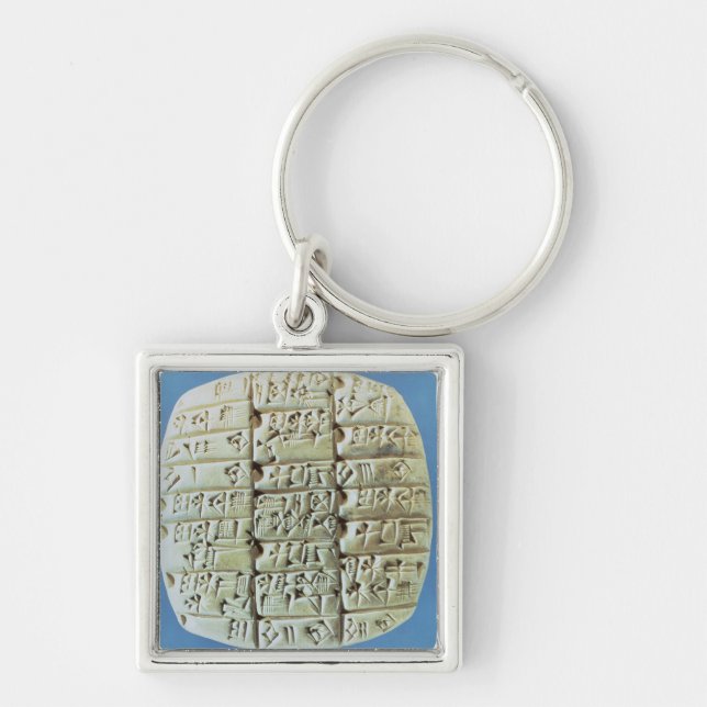 Chaveiro As contas apresentam com roteiro cuneiform, c.2400 (Frente)
