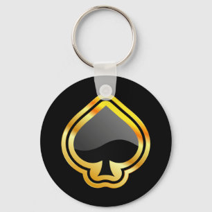 Chaveiro Ás de espada Dourado