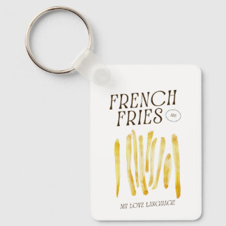 Chaveiro As Fries Francesas São A Minha Língua De Amor, O C