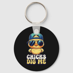Chaveiro As garotas acham-me engraçado pela Chick Sungles R