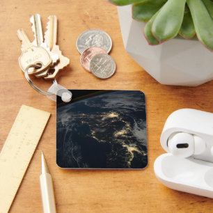 Chaveiro As Luzes Da Cidade Do Japão À Noite.