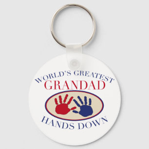 Chaveiro As melhores    mãos do Grandad para baixo
