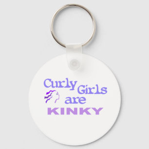 Chaveiro As meninas encaracolado são Kinky