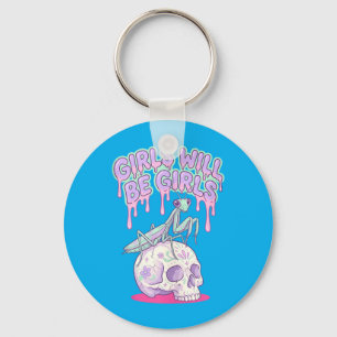 Chaveiro As Meninas Serão Meninas Fofas Kawaii