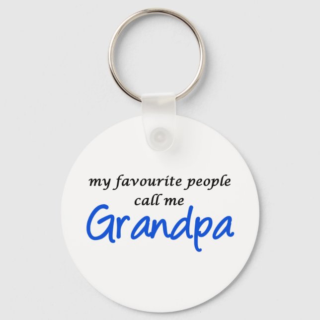 Chaveiro As minhas pessoas favoritas chamam-me avô (Frente)