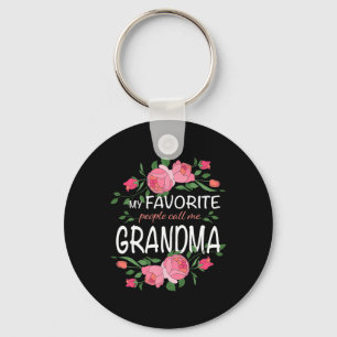 Chaveiro As Minhas Pessoas Favoritas Chamam-Me Avó Floral M