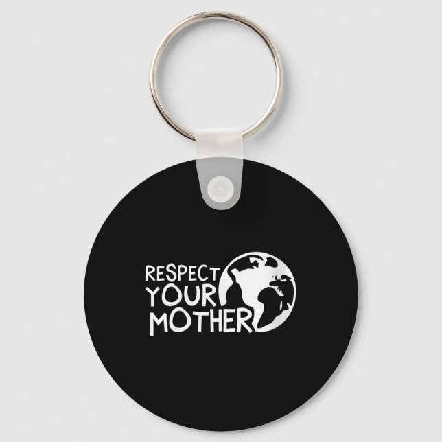 Chaveiro As Mulheres Respeitam A Sua Mãe, A Terra, A Nature (Frente)