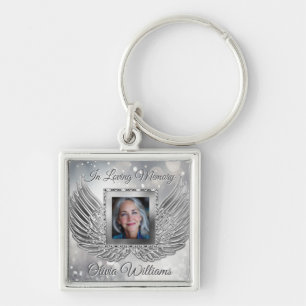 Chaveiro Asas de Anjo Memorial Personalizadas Adicionar Fot